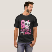 9e 9 jaar oude panda Geweldige sinds 2014 T-shirt (Voorkant volledig)