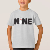 9e Bowling Birthday T-Shirt Kinder leeftijd Negen (Voorkant)