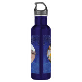 9e bruiloft Jubileum Lapis Kleur Waterfles (Achterkant)