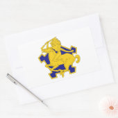 9e Cavalry Regiment Rechthoekige Sticker (Envelop)