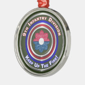 9e divisie infanterie kerst metalen ornament (Links)