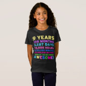 9e geboorte Shirt Boy Girl Negen jaar Geweldige (Voorkant volledig)