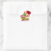 9e gelukkige verjaardag vierkante sticker (Tas)