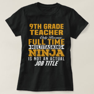 9e graad leraar t-shirt