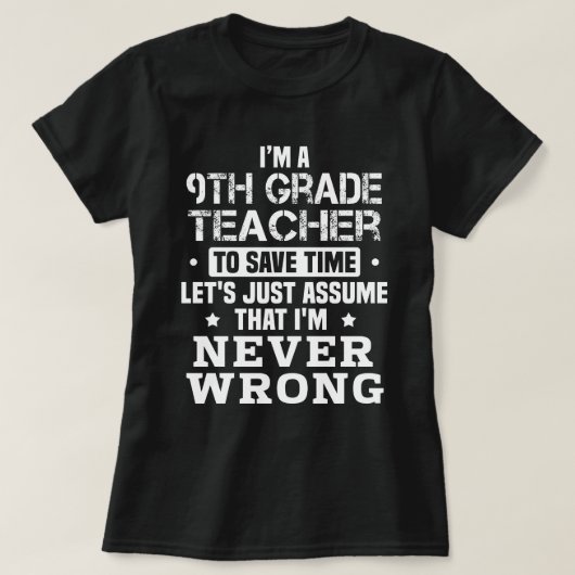 9e graad leraar t-shirt (Design voorkant)