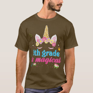 9e graad: Magische Unicorn Girl terug naar school T-shirt
