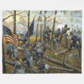 9e ILLINOIS bij SHILOH Fleece Deken (Voorkant (Horizontaal))