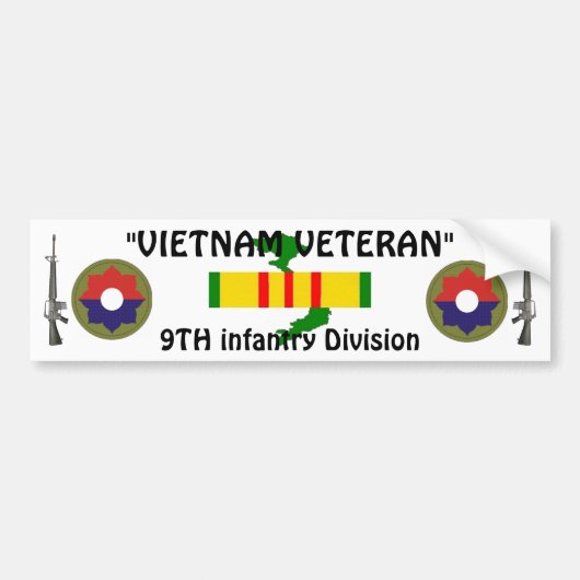 9e Inf divisie bumper sticker (Voorkant)