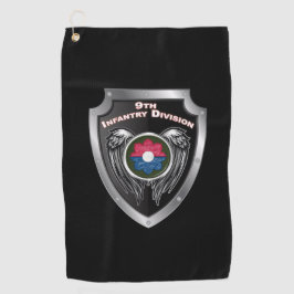 9e Infanteriedivisie Aangepaste Schild Golfhanddoek