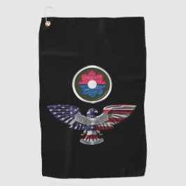 9e infanteriedivisie Eagle Veteran Golfhanddoek