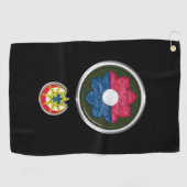 9e infanteriedivisie Gepersonaliseerd pleister en  Golfhanddoek (Horizontaal)