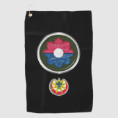 9e infanteriedivisie Gepersonaliseerd pleister en  Golfhanddoek (Voorkant)