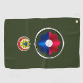 9e infanteriedivisie golfhanddoek (Horizontaal)