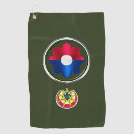 9e infanteriedivisie golfhanddoek