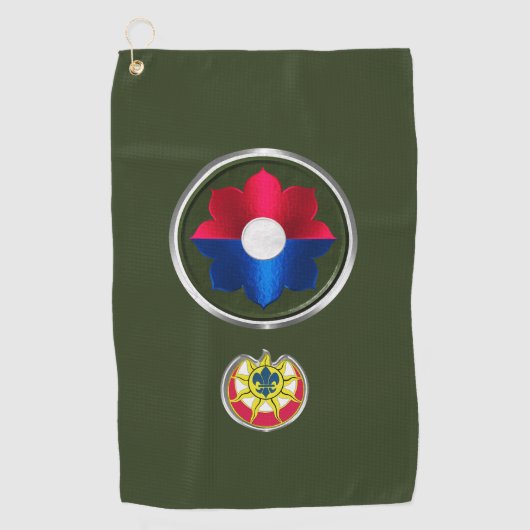 9e infanteriedivisie golfhanddoek (Voorkant)