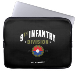9e Infanteriedivisie "Old Reliables" Custom Laptop Sleeve