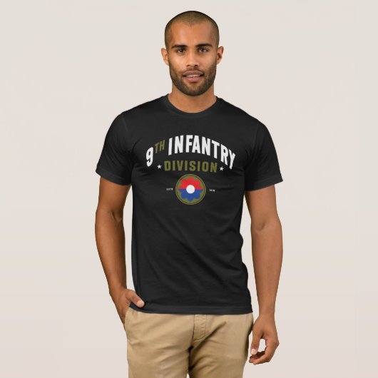 9e Infanteriedivisie "Old Reliables" Premium T-shirt (Voorkant volledig)