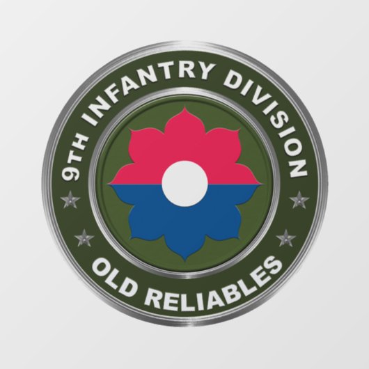 9e infanteriedivisie raamsticker (Vel)