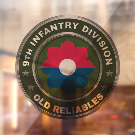 9e infanteriedivisie raamsticker (Vel 2)
