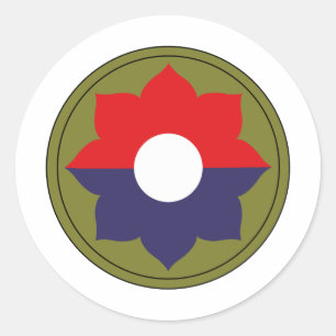 9e infanteriedivisie ronde sticker