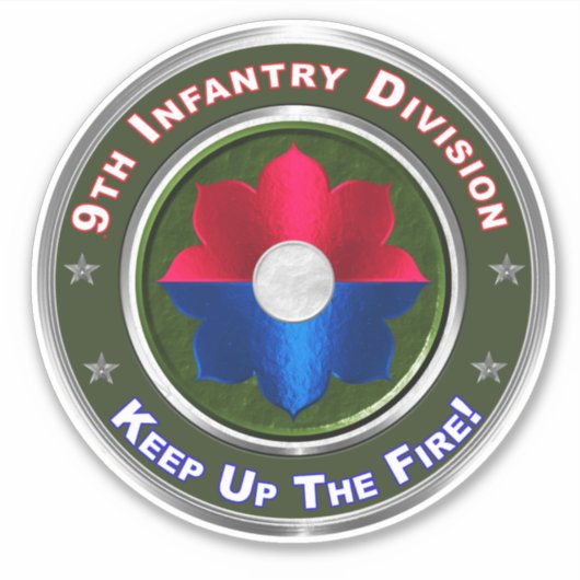 9e infanteriedivisie sticker (Voorkant)