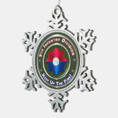 9e infanteriedivisie tin sneeuwvlok ornament (Rechts)