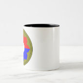 9e infanteriedivisie tweekleurige koffiemok (Center)