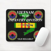9e infanteriedivisie Vietnam Mousepad 2/b Muismat (Met muis)