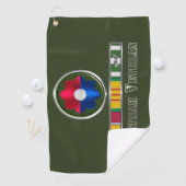 9e infanteriedivisie Vietnam Veteraan Golfhanddoek (Insitu)