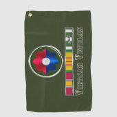 9e infanteriedivisie Vietnam Veteraan Golfhanddoek (Voorkant)