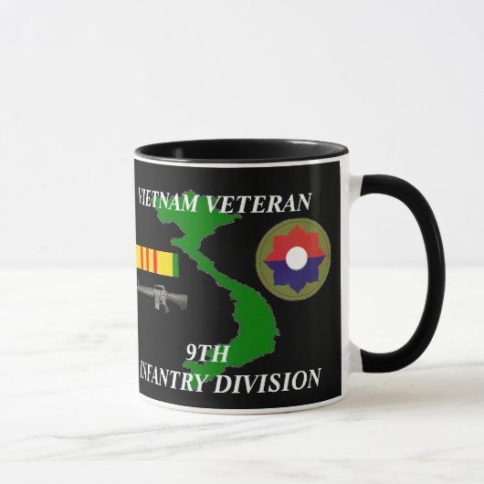 9e infanteriedivisie Vietnam Veteran Coffee Mugs Mok (Rechts)