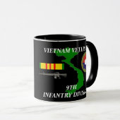 9e infanteriedivisie Vietnam Veteran Coffee Mugs Mok (Voorkant rechts)