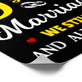 9e jaar bruiloft Jubileum Poster (Hoek)