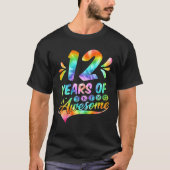 9e jaar Stropdas-Dye Funny Geweldige 9 jaar O T-shirt (Voorkant)
