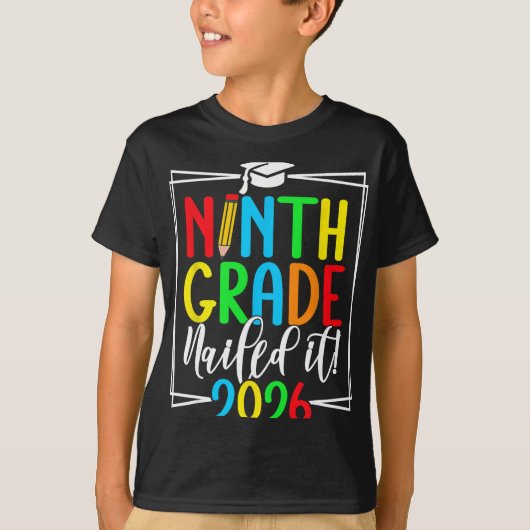 9e klas 2026 eerstejaars afstuderen _2 t-shirt (Voorkant)