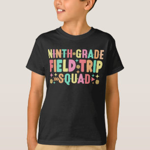 9e klas Field Trip Squad Terug naar School Matchin T-shirt