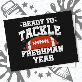 9e klas Football klaar om terug te pakken naar sch Briefkaart