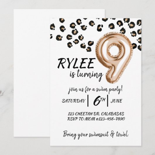 9E MAANDAG, CHEETAH, MEISPARTIJ, LEOPARD (Voorkant / Achterkant)