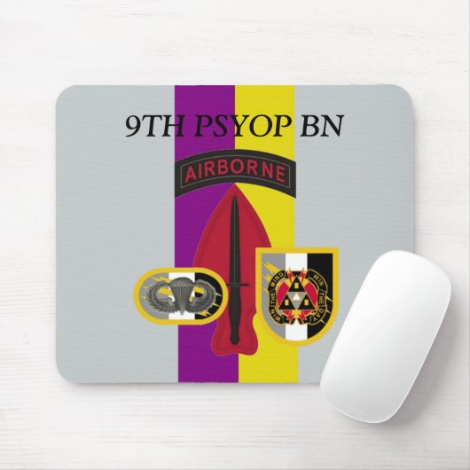 9E PSYOP BATTALION MOUSEPAD MUISMAT (Met muis)