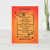 9e rang Personaliseer Afstuderen Inspirerend offer Kaart (Voorkant)