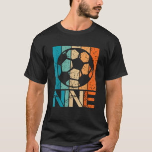 9e Soccer Verjaardag 9 Jaar Oud 9 Jaar Jongens Mei T-shirt