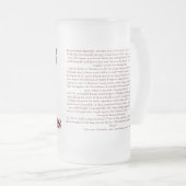 9e Spaans Triumphant Roman Legion Bull Glass Matglas Bierpul (Voorkant rechts)