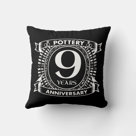 9e trouwdag kussen (Achterkant)