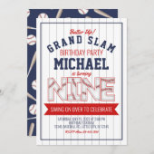 9e Uitnodiging voor honkbal (Voorkant / Achterkant)