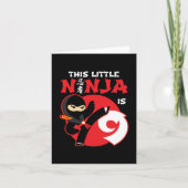 9e Verjaardag 9 Jaar Oud Kinder Feest Little Ninja Kaart (Voorkant)
