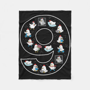9e verjaardag 9 jaar oude kip jongens meisjes boer fleece deken