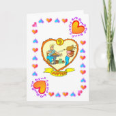 9e verjaardag - Aardewerk Kaart (Voorkant)