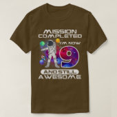 9e verjaardag Astronaut Space Lover 9 jaar oude Bd T-shirt (Design voorkant)