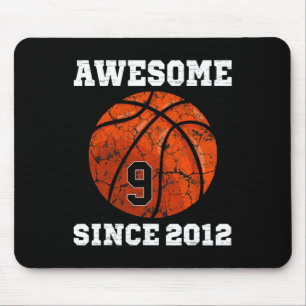 9e verjaardag Basketbal Liefhebber Gift 9 Jaar Oud Muismat