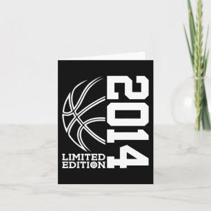 9e verjaardag Basketbal Limited Edition 2014 1 Kaart